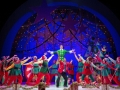 James Moye (Buddy) and DeMone (Macy's Manager), center, and the company of ELF
